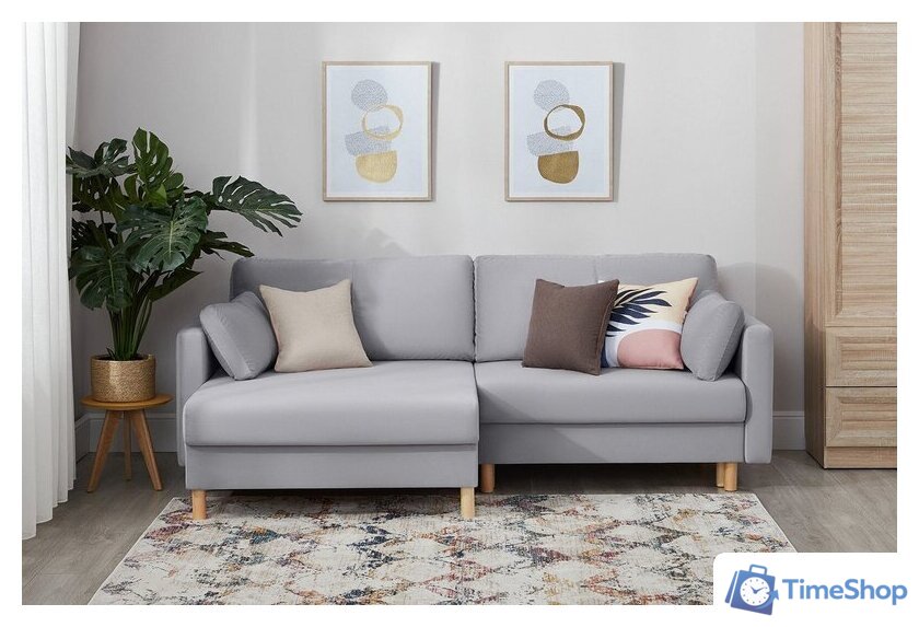 Угловой диван Mio Tesoro Дублин 497 (светло-серый 841) - Изображение №12 — Интернет-магазин Time-Shop