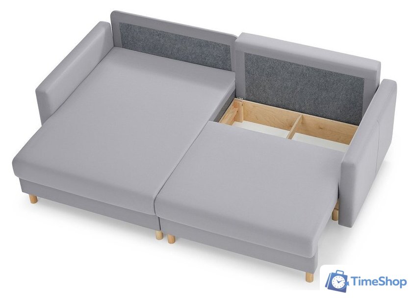 Угловой диван Mio Tesoro Дублин 497 (светло-серый 841) - Изображение №6 — Интернет-магазин Time-Shop