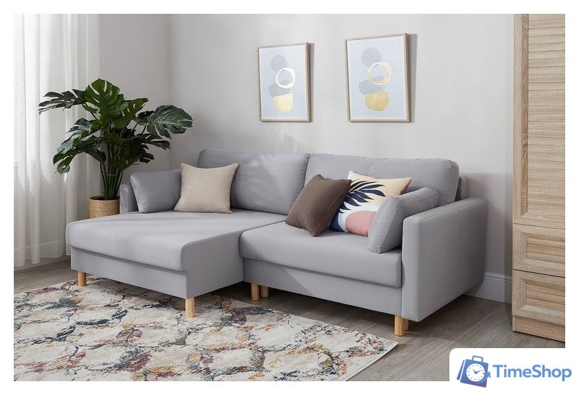 Угловой диван Mio Tesoro Дублин 497 (светло-серый 841) - Изображение №11 — Интернет-магазин Time-Shop