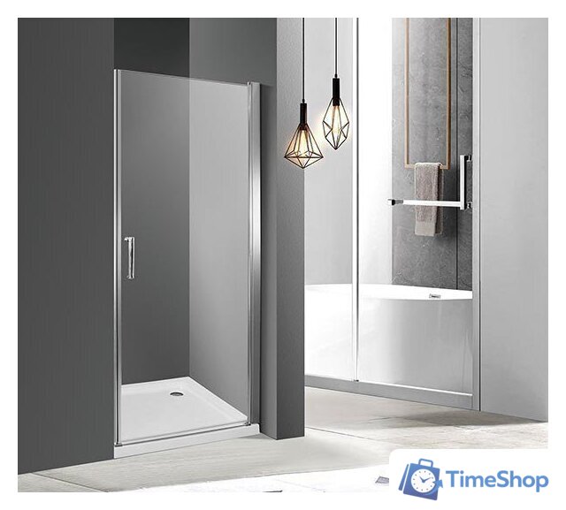 Душевая дверь Roxen Astra 580110-90B (черный/прозрачное) - Изображение №2 — Интернет-магазин Time-Shop