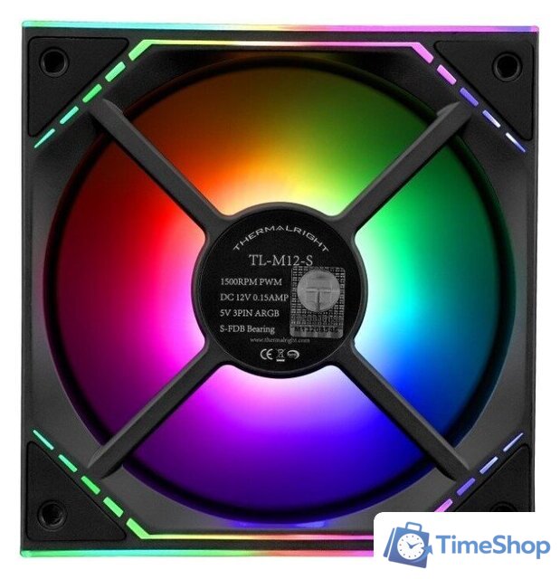 Комплект вентиляторов для корпуса Thermalright TL-M12-S X3 (черный) - Изображение №6 — Интернет-магазин Time-Shop
