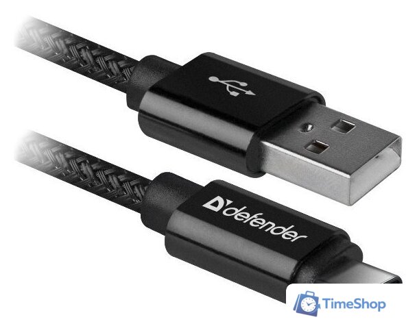 Кабель Defender USB09-03T Pro (черный) - Изображение №1 — Интернет-магазин Time-Shop