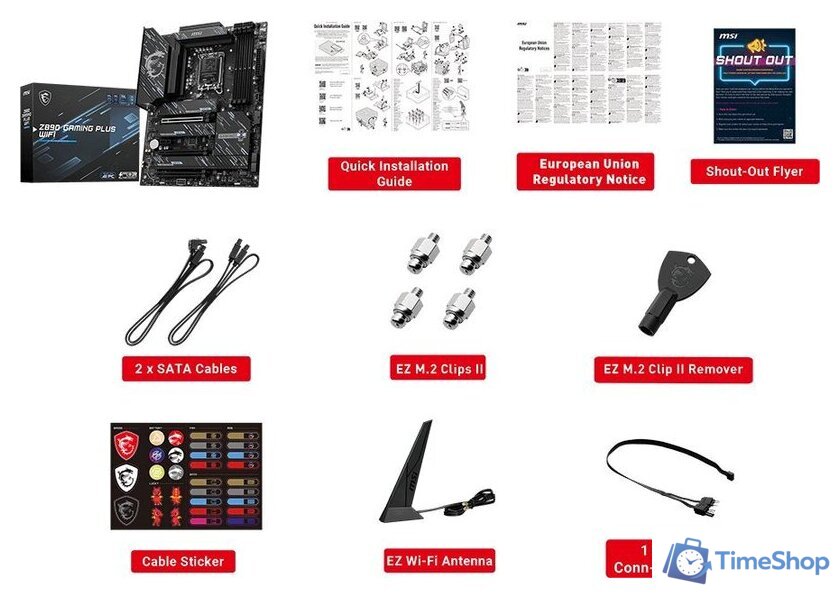Материнская плата MSI Z890 Gaming Plus WiFi - Изображение №2 — Интернет-магазин Time-Shop