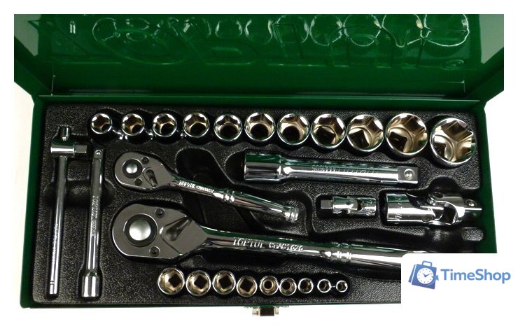 Универсальный набор инструментов Toptul GCAD2802 (27 предметов) - Изображение №3 — Интернет-магазин Time-Shop