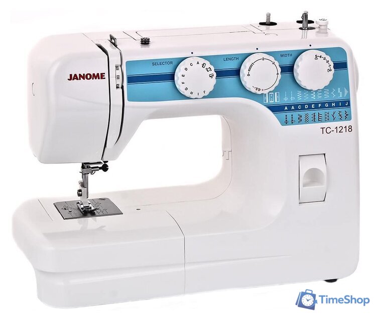 Электромеханическая швейная машина Janome TC 1218 - Изображение №2 — Интернет-магазин Time-Shop