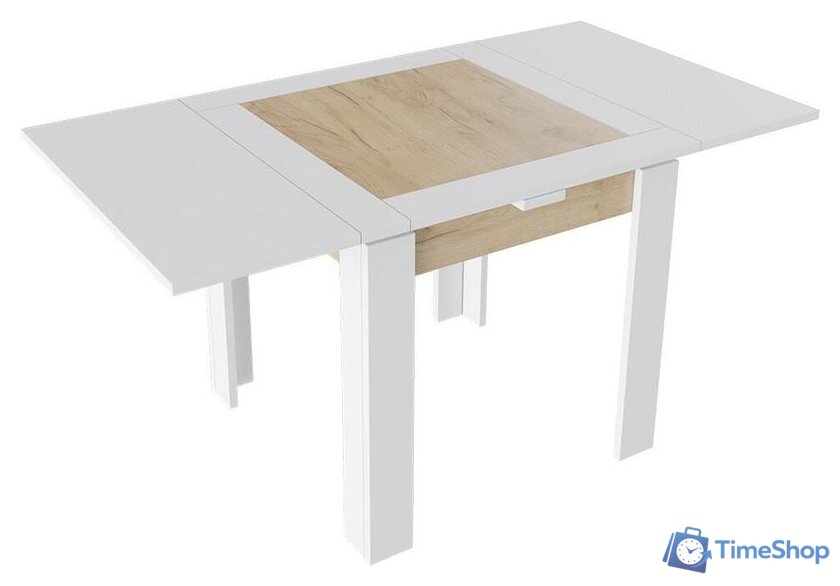 Кухонный стол Трия Хьюстон тип 3 (белый/дуб крафт золото) - Изображение №2 — Интернет-магазин Time-Shop