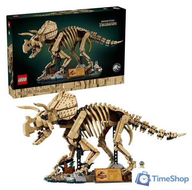 Конструктор LEGO Jurassic World 77985 Окаменелости динозавров: Трицератопс - Изображение №1 — Интернет-магазин Time-Shop