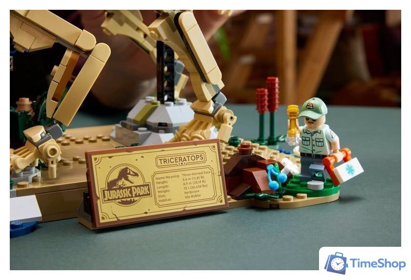 Конструктор LEGO Jurassic World 77985 Окаменелости динозавров: Трицератопс - Изображение №14 — Интернет-магазин Time-Shop