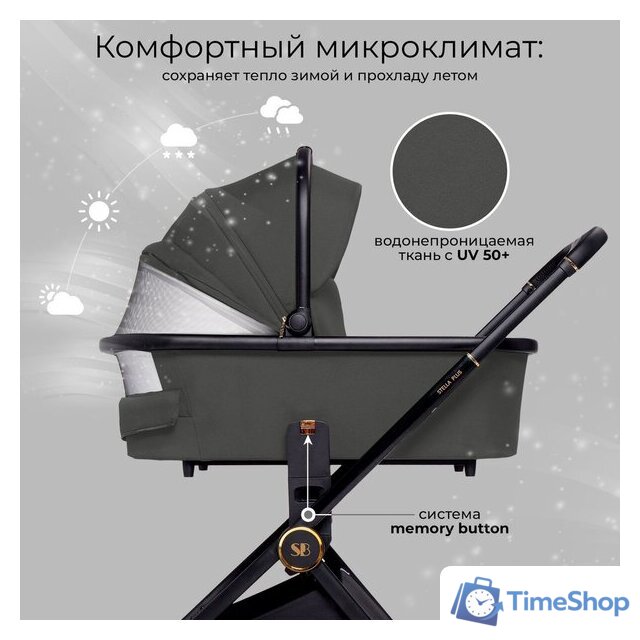 Универсальная коляска Sweet Baby Stella Plus 2в1 (темно-серый) - Изображение №6 — Интернет-магазин Time-Shop