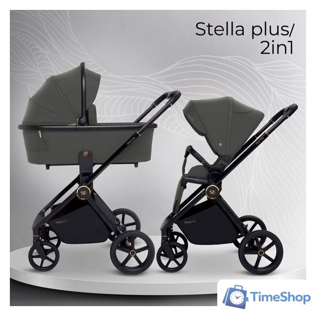 Универсальная коляска Sweet Baby Stella Plus 2в1 (темно-серый) - Изображение №2 — Интернет-магазин Time-Shop