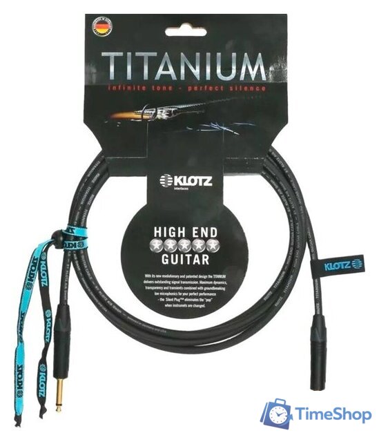Гитарный кабель Klotz TI-0300PP (3 м) - Изображение №1 — Интернет-магазин Time-Shop