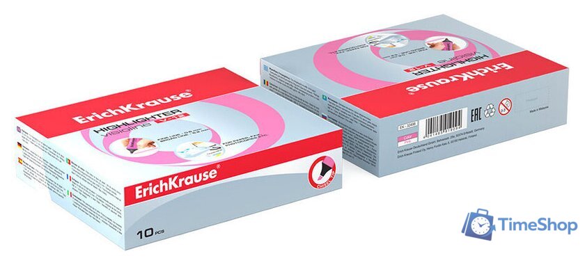 Набор маркеров Erich Krause Visioline V-12 розовый 32498 (10 шт) - Изображение №3 — Интернет-магазин Time-Shop