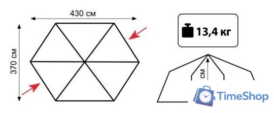 Кемпинговая палатка TRAMP Mosquito LUX v2 - Изображение №2 — Интернет-магазин Time-Shop