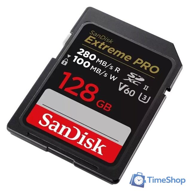 Карта памяти SanDisk Extreme PRO SDXC SDSDXEP-128G-GN4IN 128GB - Изображение №2 — Интернет-магазин Time-Shop