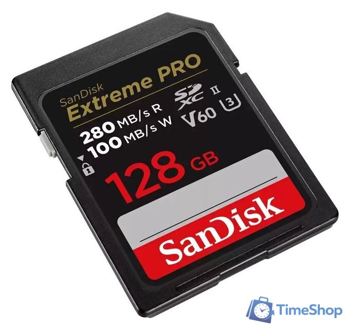 Карта памяти SanDisk Extreme PRO SDXC SDSDXEP-128G-GN4IN 128GB - Изображение №3 — Интернет-магазин Time-Shop