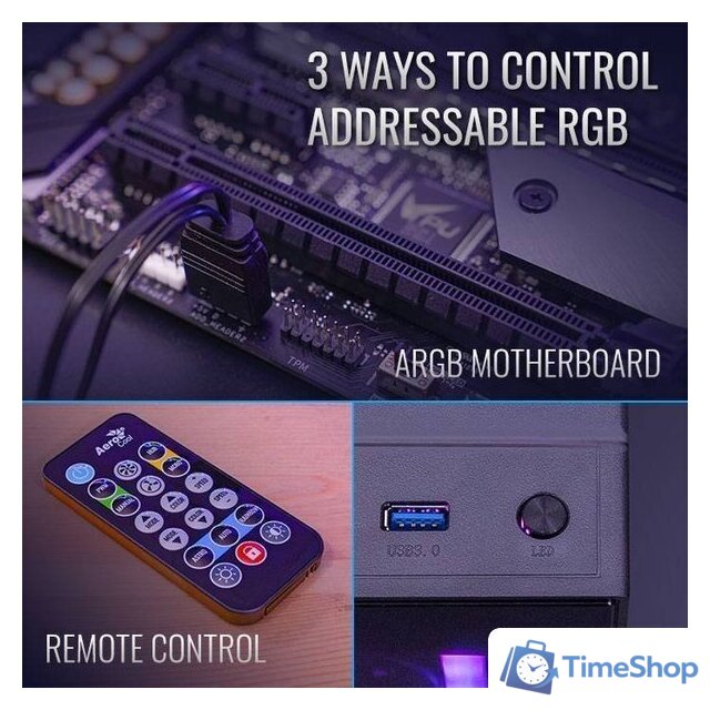 Комплект вентиляторов для корпуса с контроллером AeroCool Mirage 12 ARGB Pro - Изображение №6 — Интернет-магазин Time-Shop