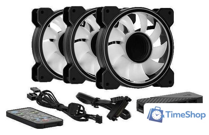 Комплект вентиляторов для корпуса с контроллером AeroCool Mirage 12 ARGB Pro - Изображение №2 — Интернет-магазин Time-Shop