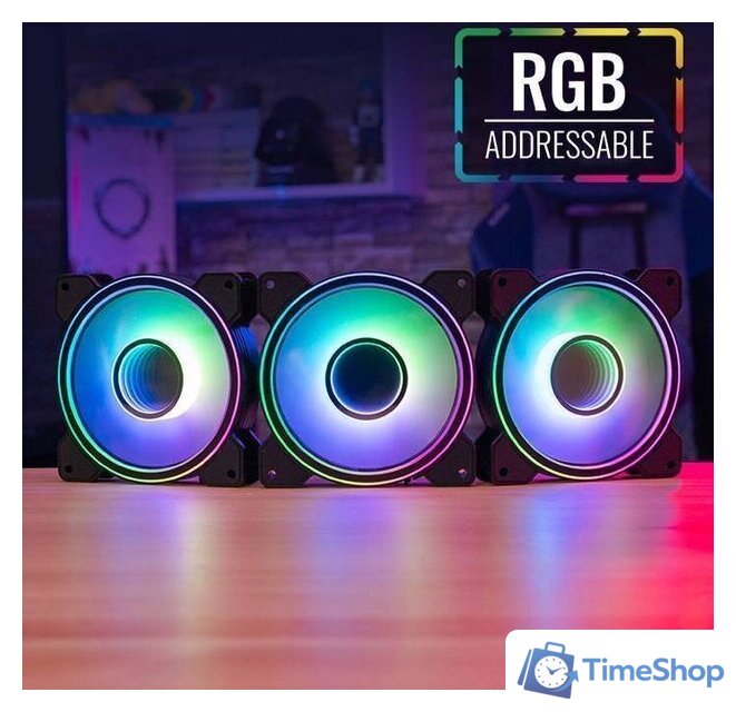 Комплект вентиляторов для корпуса с контроллером AeroCool Mirage 12 ARGB Pro - Изображение №3 — Интернет-магазин Time-Shop