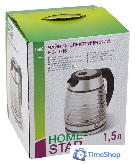 Электрический чайник HomeStar HS-1046 - Изображение №4 — Интернет-магазин Time-Shop