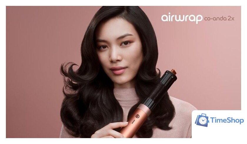 Фен-стайлер Dyson Airwrap Co-anda2x HS09 Straight+Wavy (евровилка, янтарный шелк) - Изображение №4 — Интернет-магазин Time-Shop