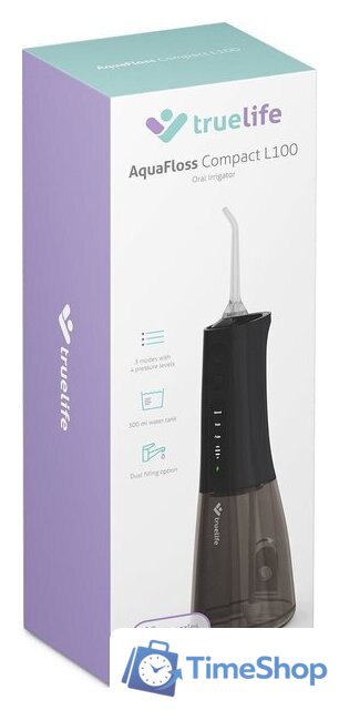 Ирригатор  TrueLife AquaFloss Compact L100 (черный) - Изображение №12 — Интернет-магазин Time-Shop