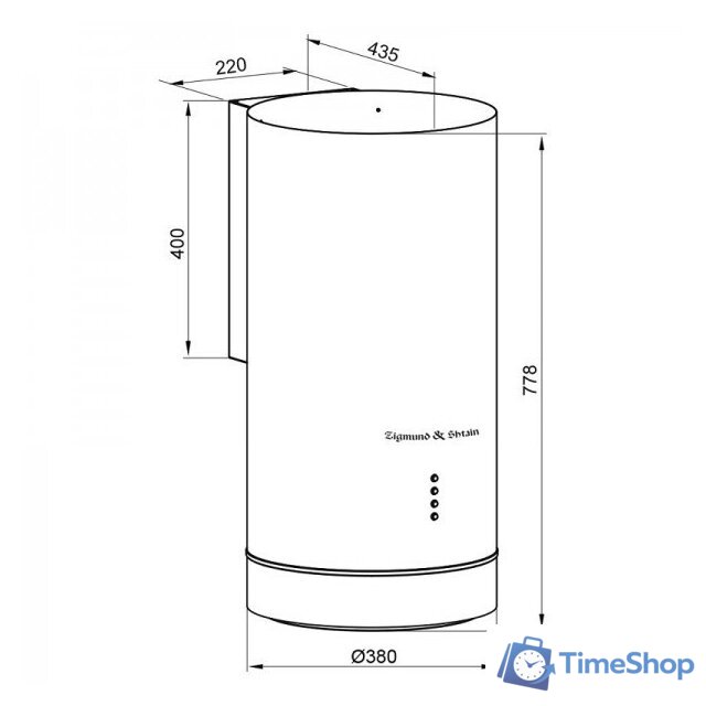 Кухонная вытяжка Zigmund & Shtain K 013.4 B - Изображение №2 — Интернет-магазин Time-Shop