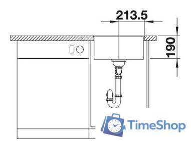 Кухонная мойка Blanco Subline 400-F (антрацит) - Изображение №5 — Интернет-магазин Time-Shop