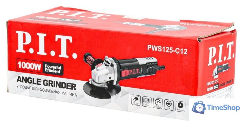 Угловая шлифмашина P.I.T. PWS125-C12 - Изображение №2 — Интернет-магазин Time-Shop