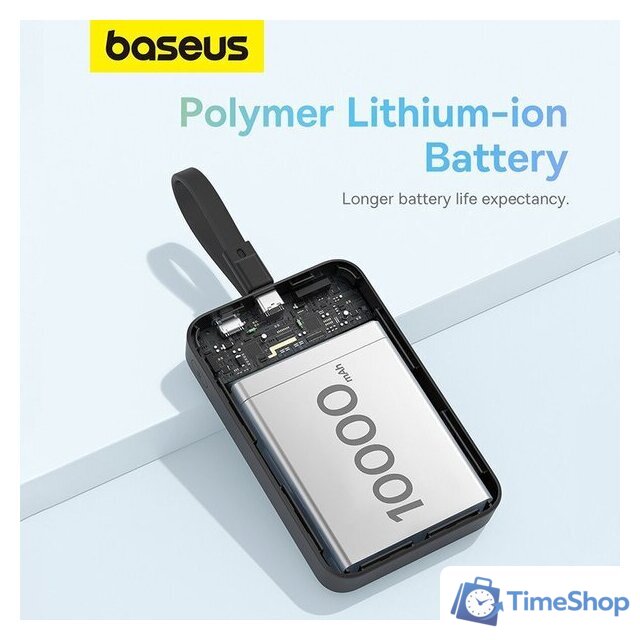 Внешний аккумулятор Baseus Magnetic Fast Charge Power Bank Type-C Edition 30W 10000mAh (черный) - Изображение №16 — Интернет-магазин Time-Shop