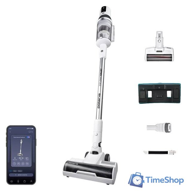 Пылесос Polaris PVCS 8200 Handstick Duo Pro Wi-Fi IQ Home (белый) - Изображение №1 — Интернет-магазин Time-Shop