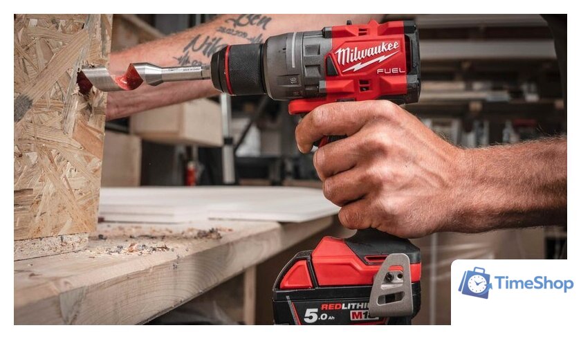 Дрель-шуруповерт Milwaukee M18 FDD3-402C 4933492472 (с 2-мя АКБ, кейс) - Изображение №12 — Интернет-магазин Time-Shop