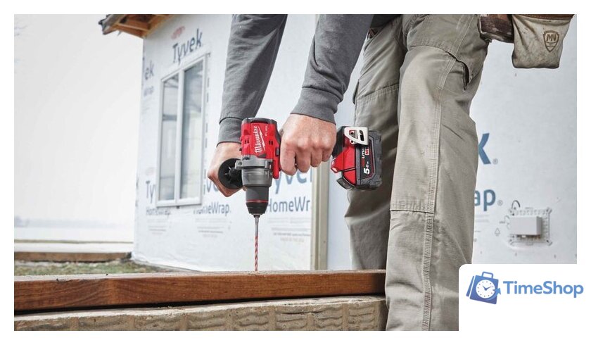 Дрель-шуруповерт Milwaukee M18 FDD3-402C 4933492472 (с 2-мя АКБ, кейс) - Изображение №9 — Интернет-магазин Time-Shop