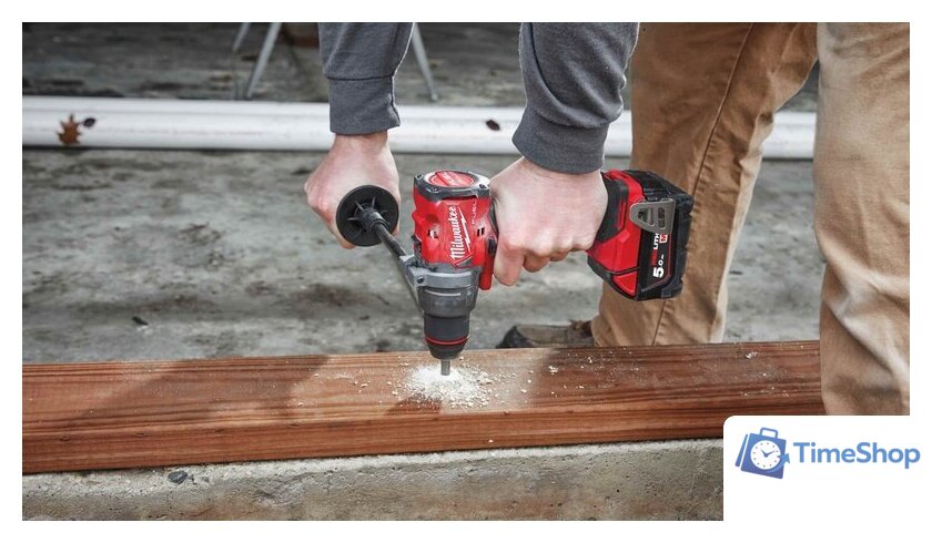 Дрель-шуруповерт Milwaukee M18 FDD3-402C 4933492472 (с 2-мя АКБ, кейс) - Изображение №10 — Интернет-магазин Time-Shop