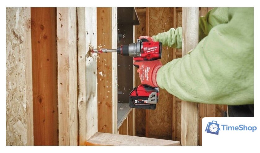 Дрель-шуруповерт Milwaukee M18 FDD3-402C 4933492472 (с 2-мя АКБ, кейс) - Изображение №19 — Интернет-магазин Time-Shop