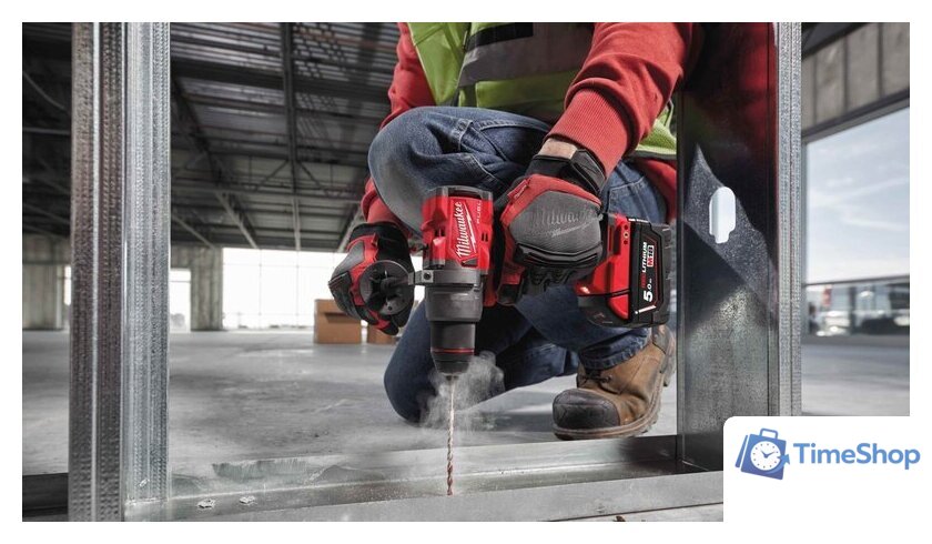Дрель-шуруповерт Milwaukee M18 FDD3-402C 4933492472 (с 2-мя АКБ, кейс) - Изображение №8 — Интернет-магазин Time-Shop