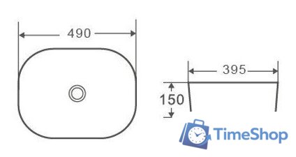Умывальник D&K Venice DT1020116 (белый) - Изображение №3 — Интернет-магазин Time-Shop