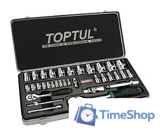 Набор трещотка с головками Toptul GCAD3402 34 предмета - Изображение №1 — Интернет-магазин Time-Shop