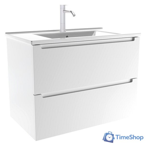  ЗОВ Тумба с умывальником Дион 100 D100LWP0M9003MKV5-OL100 (белый матовый) - Изображение №1 — Интернет-магазин Time-Shop
