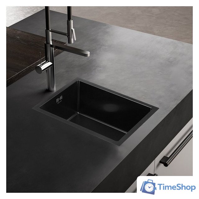 Кухонная мойка Melana ProfLine D5138HB (сатин графит, глубина 22 см, сталь 1.2 мм) - Изображение №2 — Интернет-магазин Time-Shop