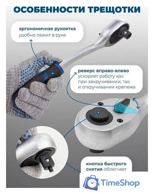 Универсальный набор инструментов Scheppach 38841+2 (216 предметов) - Изображение №7 — Интернет-магазин Time-Shop