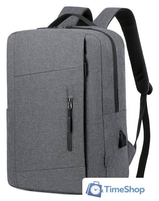 Городской рюкзак Miru Skinny 15.6 MBP-1050 (серый) - Изображение №2 — Интернет-магазин Time-Shop