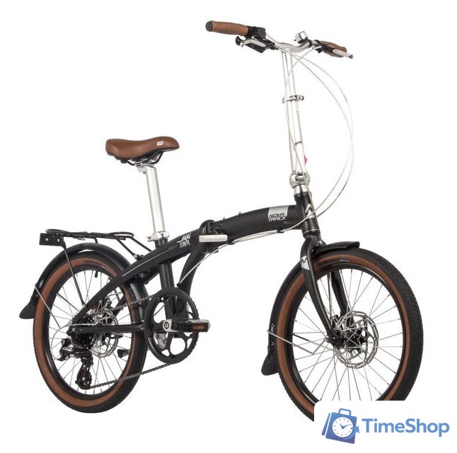 Велосипед Novatrack Town alloy 8 D 2024 (черный) - Изображение №2 — Интернет-магазин Time-Shop