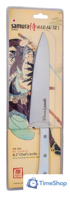 Кухонный нож Samura Harakiri SHR-0085W - Изображение №6 — Интернет-магазин Time-Shop