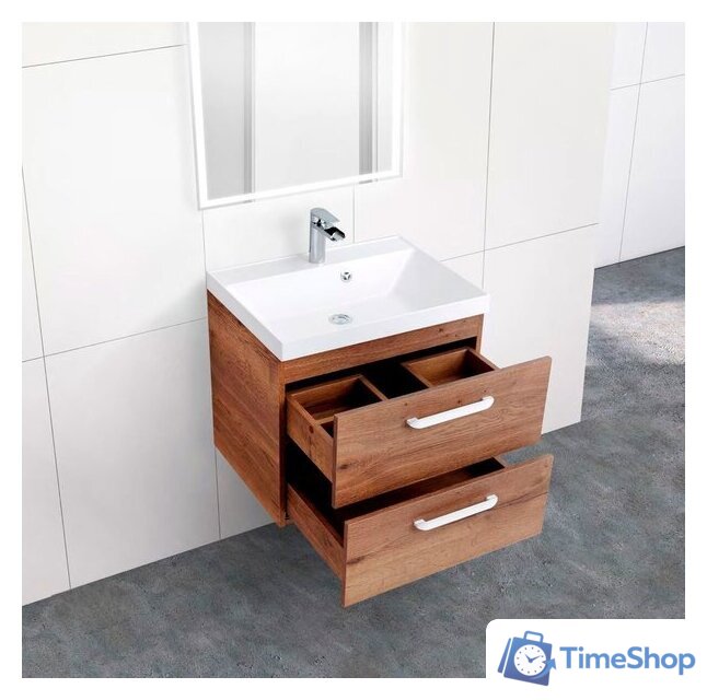  BelBagno Тумба под умывальник Aurora-600-2C-SO-RT (rovere tabacco) - Изображение №2 — Интернет-магазин Time-Shop