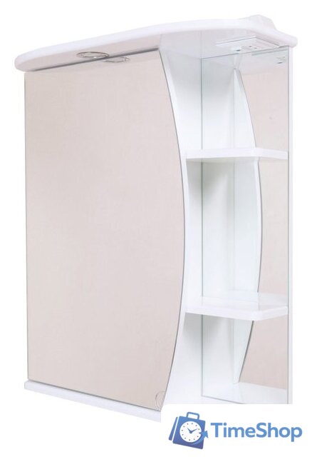  Onika Шкаф с зеркалом Луна 60.01 левый (белый) [206013] - Изображение №1 — Интернет-магазин Time-Shop