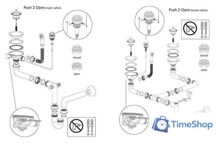 Кухонная мойка Quadron HB8304U7BSP2O - Изображение №3 — Интернет-магазин Time-Shop