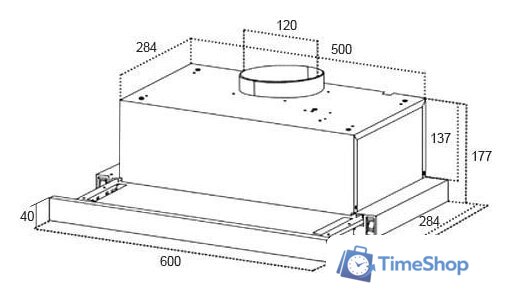 Кухонная вытяжка Germes Elva 60 (черный) - Изображение №3 — Интернет-магазин Time-Shop