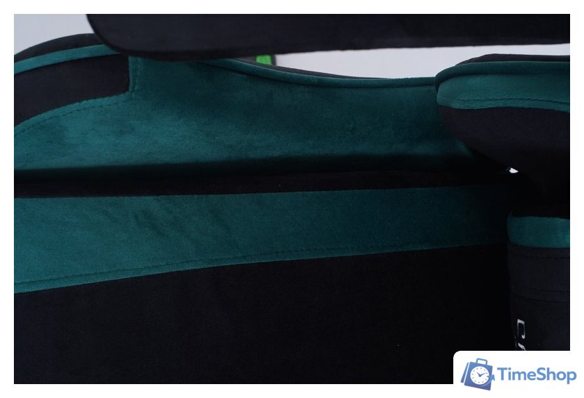 Игровое (геймерское) кресло Calviano 1584 (велюр, черный/зеленый) - Изображение №19 — Интернет-магазин Time-Shop