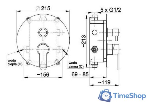 Смеситель Armatura Hexa Ring 35 3529-410-00 - Изображение №2 — Интернет-магазин Time-Shop