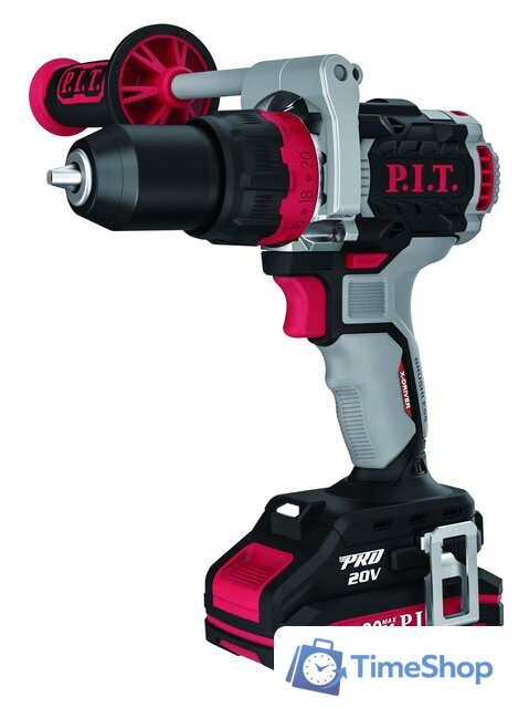 Ударная дрель-шуруповерт P.I.T. PSB20H-13C/1 (с 1-м АКБ, кейс, оснастка) - Изображение №1 — Интернет-магазин Time-Shop